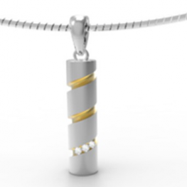 steel necklace P0095