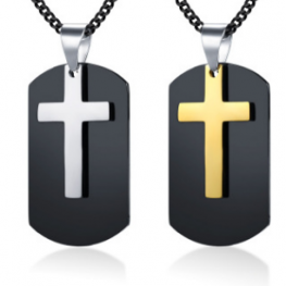 steel necklace P0174