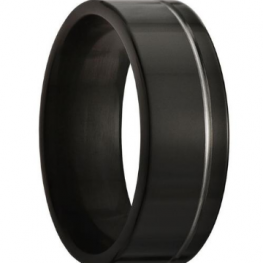 black titanium ring TR0223