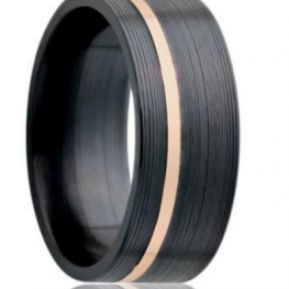 black titanium ring TR0217