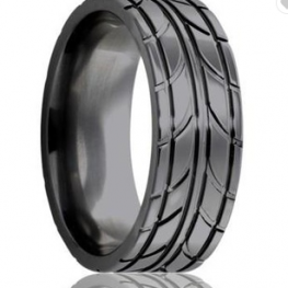 black titanium ring TR0203