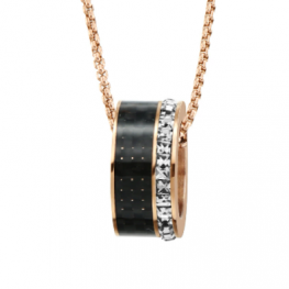 carbon fiber pendant P0682