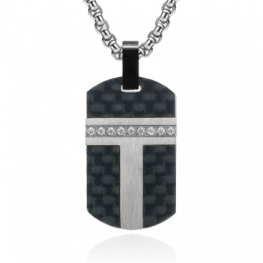 carbon fiber pendant P0681