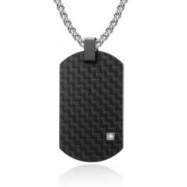 carbon fiber pendant P0672