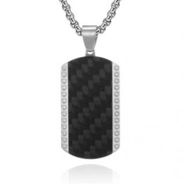 carbon fiber pendant P0675