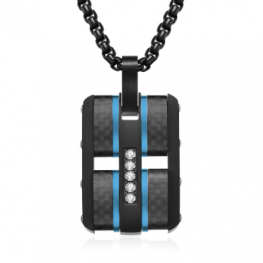 carbon fiber pendant P0678