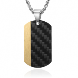 carbon fiber pendant P0683