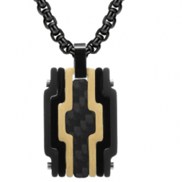 carbon fiber pendant P0679