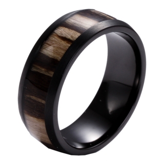 black titanium ring TR01